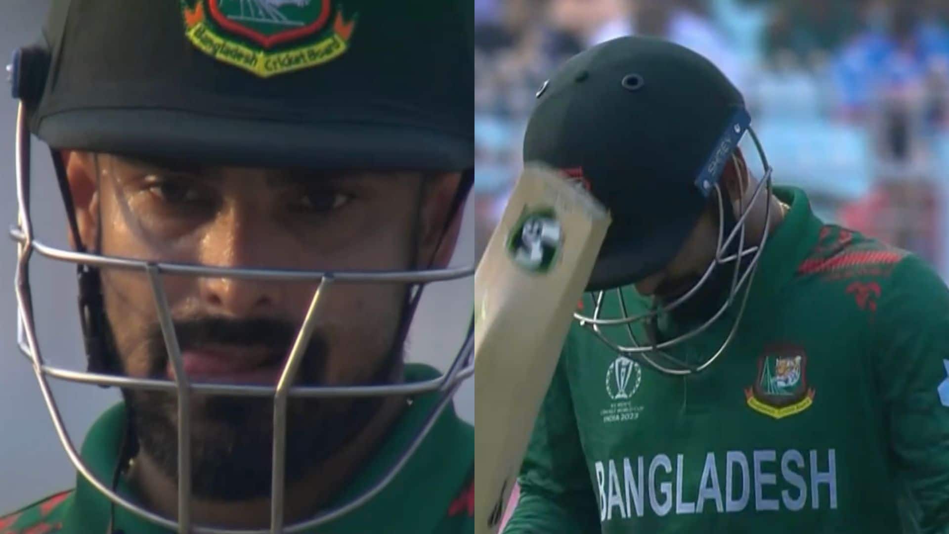 [Watch] Litton Das In Tears, Hits Bat On His Head After Getting Out To Iftikhar Ahmed 